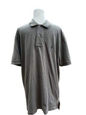 Polo Ralph Lauren Golf Shirt Light Grey/Green Large